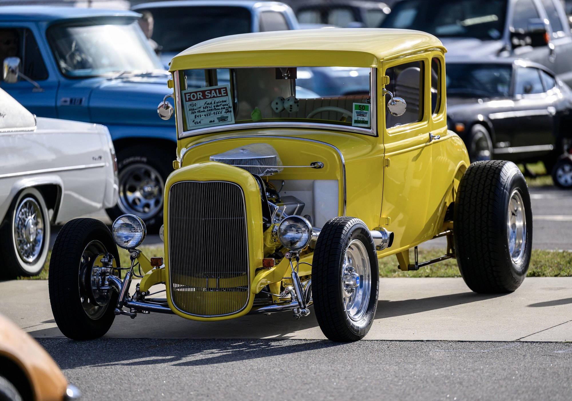 Cars for sale in the corral